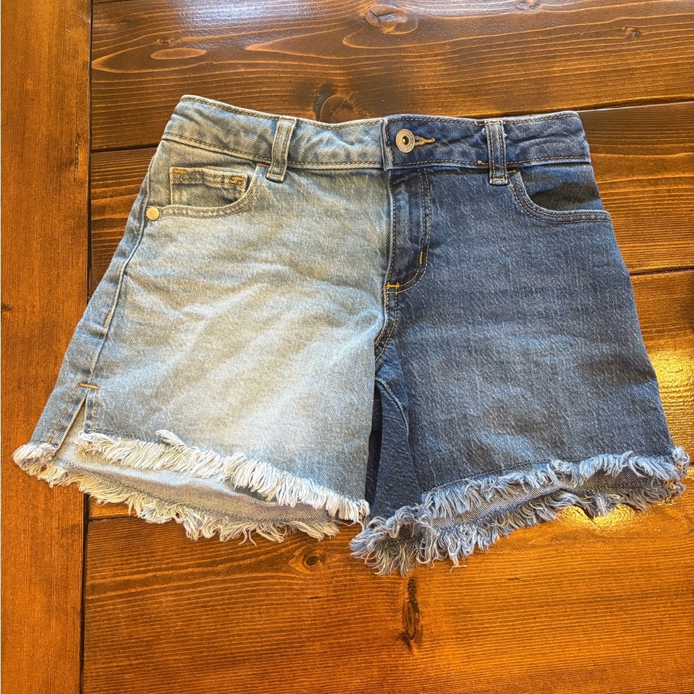 Two-Tone Denim Girl’s Shorts